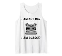Funny I'm not old I'm classic typewriter vintage tech lover Tank Top