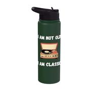 Funny I'm not Old I'm Classic Vinyl Records Record Player Stainless Steel Insulated Water Bottle