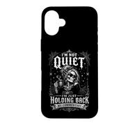 Funny I'm Not Quiet I'm Just Holding Back My Commentary Case for iPhone 16 Plus