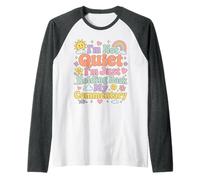 Funny I'm Not Quiet I'm Just Holding Back My Commentary Raglan Baseball Tee