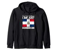 Funny I'm Not Yelling I Am Just Dominican Republic Flag Zip Hoodie