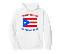 Funny I'm Not Yelling I'm Puerto Rican Boricua Puerto Rico Pullover Hoodie