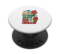 Funny I'm Probably Dreaming of Ice Cream Lover Foodie Treat PopSockets Adhesive PopGrip
