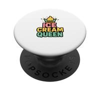 Funny I'm Probably Dreaming of Ice Cream Lover Foodie Treat PopSockets Adhesive PopGrip