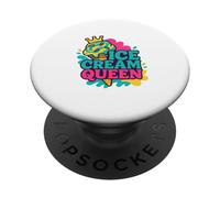 Funny I'm Probably Dreaming of Ice Cream Lover Foodie Treat PopSockets Adhesive PopGrip