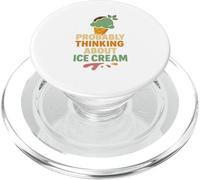 Funny I'm Probably Dreaming of Ice Cream Lover Foodie Treat PopSockets PopGrip for MagSafe