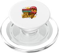 Funny I'm Probably Dreaming of Ice Cream Lover Foodie Treat PopSockets PopGrip for MagSafe