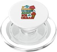 Funny I'm Probably Dreaming of Ice Cream Lover Foodie Treat PopSockets PopGrip for MagSafe