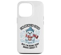 Funny I'm Really Cold But Being Very Brave Polar Bear Case for iPhone 13 Pro