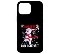 Funny I'm Sexy Snowman And I Snow It Slogan Merry Christmas Case for iPhone 16 Pro Max