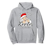 Funny I'm So Good Santa Came Twice Naughty Xmas Pullover Hoodie, Adult Unisex, Heather Grey, Large