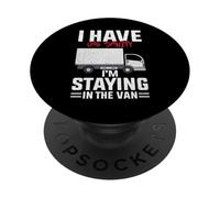 Funny I'm Staying In Tha Van Phasmophobia man women PopSockets Adhesive PopGrip