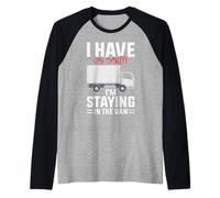 Funny I'm Staying In Tha Van Phasmophobia man women Raglan Baseball Tee