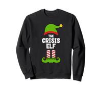Funny I'm The Crisis Elf Christmas Xmas Sweatshirt