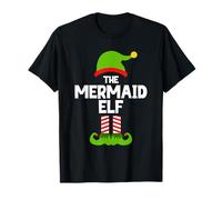 Funny I'm The Mermaid Elf Christmas Xmas T-Shirt