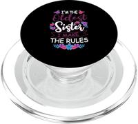Funny I'm The Oldest Sister I Make The Rules Family Siblings PopSockets PopGrip for MagSafe