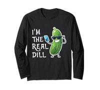 Funny I'm The Real Dill Pickle Taking Selfie Lover Long Sleeve T-Shirt