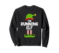 Funny I'm The Running Elf Christmas Xmas Runner Run Sweatshirt