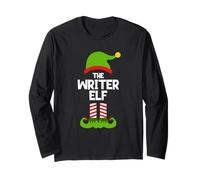 Funny I'm The Writer Elf Christmas Xmas Writing Long Sleeve T-Shirt