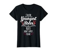 Funny I'm The Youngest Sister Rules Don't Apply To Me Family T-Shirt