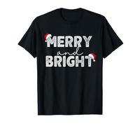 Funny I'm Trying to Feel Merry and Bright Couples Matching T-Shirt