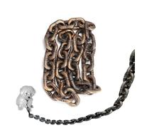 Funny Imitates Iron Big Dog Chain Leash for Small Dog/Cat, Lightweight Photo Props Looks Strong and Heavy, for Chihuahua Teddy Poodle Papillon (Bronze,10ft)