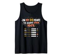 Funny in My 35 Years Work Employee 35th Anniversary Humor Tank Top