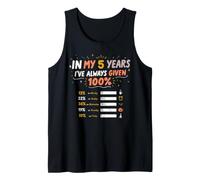 Funny in My 5 Years Work Employee 5th Anniversary Humor Tank Top