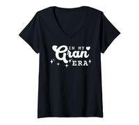 Funny In My Gran Era Lover Groovy Retro Mother's Day V-Neck T-Shirt