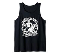 Funny Inappropriate Adult Humor Certified Cougar Tamer Lover Tank Top