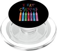 Funny Independent Artists I Eat Crayons Military Humor PopSockets PopGrip for MagSafe