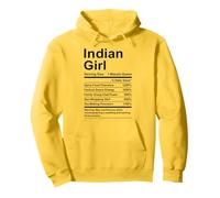 Funny Indian Girl Proud Desi Roots Pullover Hoodie