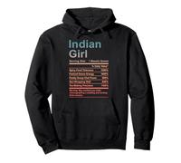 Funny Indian Girl Proud Desi Roots Pullover Hoodie