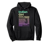Funny Indian Girl Proud Desi Roots Pullover Hoodie