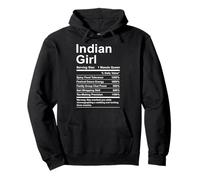 Funny Indian Girl Proud Desi Roots Pullover Hoodie