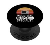Funny Industrial Automation Specialist Retro Control PopSockets Adhesive PopGrip