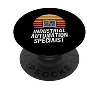 Funny Industrial Automation Specialist Retro Control PopSockets Adhesive PopGrip