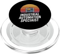 Funny Industrial Automation Specialist Retro Control PopSockets PopGrip for MagSafe