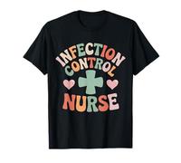 Funny Infection Control Nurse Hearts Nurses Nursing Student T-Shirt