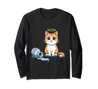 Funny Innocent Cat Cute Little Kitten Long Sleeve T-Shirt