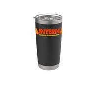 Funny Intern Learning By Burning Stainless Steel Insulated Tumbler