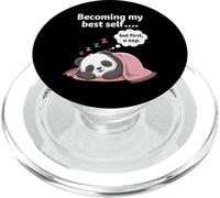 Funny Introvert Becoming My Best Self But First a Nap PopSockets PopGrip for MagSafe