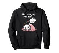 Funny Introvert Becoming My Best Self But First a Nap Pullover Hoodie
