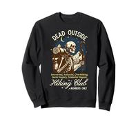 Funny Introvert Hiking Club Antisocial Overthinking Anxiety Sweatshirt