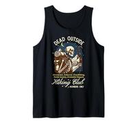 Funny Introvert Hiking Club Antisocial Overthinking Anxiety Tank Top