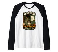 Funny Introvert Invisible Until Further Notice Cat Parent Raglan Baseball Tee