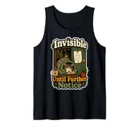 Funny Introvert Invisible Until Further Notice Cat Parent Tank Top