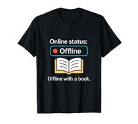 Funny Introvert Offline with a Book Graphic novelty T-Shirt