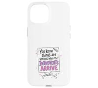 Funny Introvert Protest Sign Resist Quote Design Case for iPhone 15