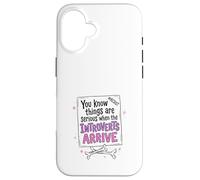 Funny Introvert Protest Sign Resist Quote Design Case for iPhone 16